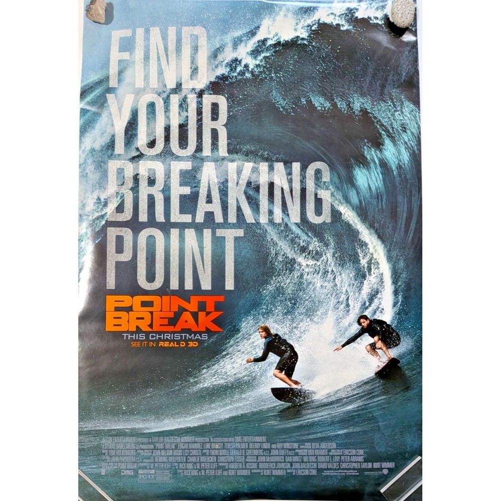 Point Break 2015 - movie poster Original DS One sheet 27x40 Double Sided